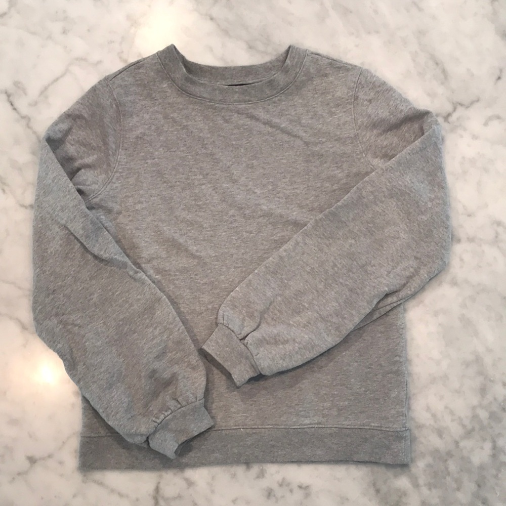French Terry Balloon Sleeve Sweatshirt